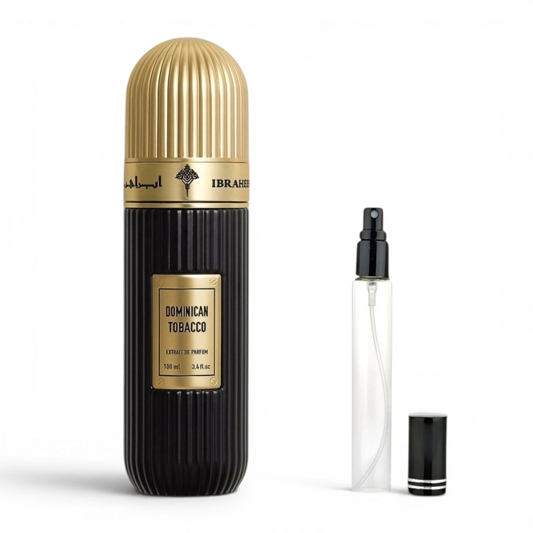 Ibrahim Al Qurashi Dominican Tobacco for women and men Decants