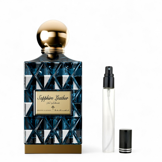 Ibraheem AlQurashi Sapphire Leather for women and men EDP Decants