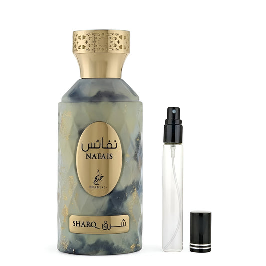 Khadlaj Nafais Sharq for women and men EDP Decants