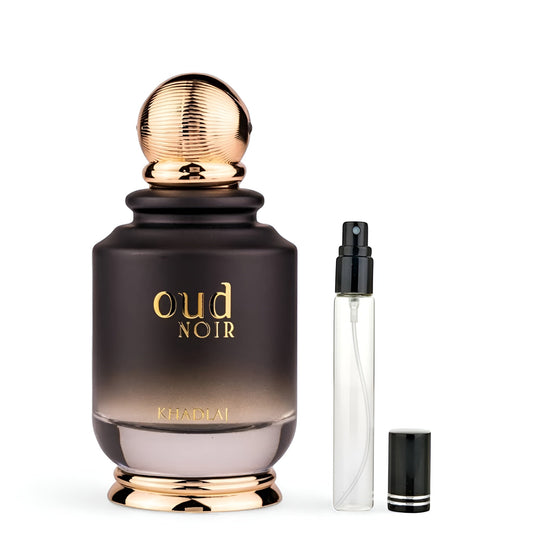 Khadlaj Oud Noir for women and men EDP Decants