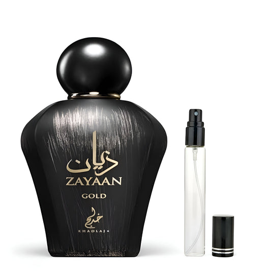 Khadlaj Zayaan Gold for women and men EDP Decants